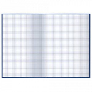 Книга учета 96 л., клетка, твердая, бумвинил, офсет, герб, А4 (200х290 мм), BRAUBERG, синяя, 130141