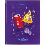 Дневник 1-11 класс 40 л., твердый, BRAUBERG, глянцевая ламинация, &quot;Funny Food&quot;, 106620