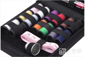 Швейный набор дорожный для шитья, творчества и рукоделия с нитками и иголками.