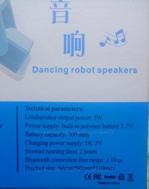 Колонка F-666 Dancing Robot Bluetooth Speaker танцующая беспроводная