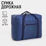 Сумка хозяйственная на молнии, цвет синий