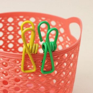 Прищепки для белья Доляна, 5.5x2.9x1.9 см, 10 шт., МИКС