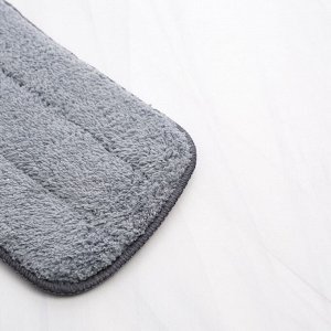 Насадка для швабры с распылителем Доляна, 40x13 см, микрофибра, серая