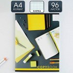 Колледж-тетрадь А4, 96 листов на скрепке &quot;Рабочий стол&quot;  обложка мелованный картон 215 гр., внутренний блок в клетку 80 гр., белизна 96%
