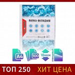 Файл-вкладыш А4, глянцевый, вертикальный, 100 штук