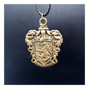 Кулон на шнурке герб Гриффиндор, бронза (Гарри Поттер) пакет