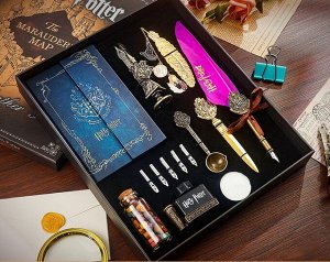 Подарочный набор в стиле Harry Potter блокнот+чернила+перо подарок на день рождения