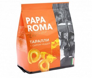 Таралли PAPA ROMA с сыром Чеддер без добавления сахара 180гр Агеевский КК