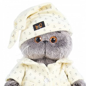 кот Басик в пижаме мягкая игрушка