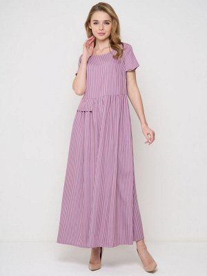 Платье NewVay 5231-3746 розовый полоска