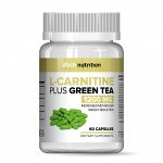 ATech nutrition Комплексная пищевая добавка Л-Карнитин+Зеленый чай, 60 капсул