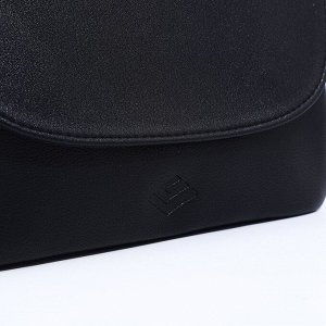Сумка-мессенджер L-Craft на молнии, наружный карман, цвет чёрный