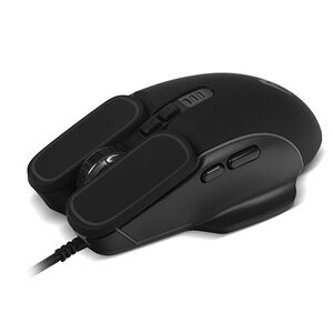 Мышь CBR CM 846 Armor black, игровая, 4800 dpi, 7 кнопок, USB