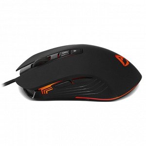 Мышь CBR CM 855 Armor black, игровая, 4800 dpi, 7 кнопок, USB