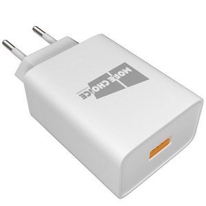 Заряд. устр. сетевое More choice NC52QC, 1USB 3.0A, QC3.0 white