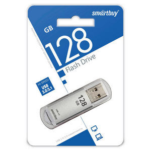 Накопитель Flash Smartbuy 128Gb V-Cut Silver (SB128GBVC-S3)