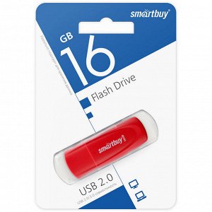 Polaris Накопитель Flash Smartbuy 16Gb Scout Red (SB016GB2SCR)