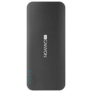 Резервный аккумулятор CANYON CNE-CPB20B 20000 mAh, 2USB (2.1mAh+2.1mAh) черный