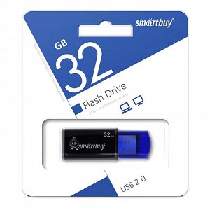 Накопитель Flash Smartbuy 32Gb Click Blue (SB32GBCL-B)