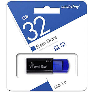 Накопитель Flash Smartbuy 32Gb Click Blue (SB32GBCL-B)