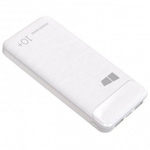 Резервный аккумулятор More choice PB33-10 10000 mAh 2USB (2.1A) White