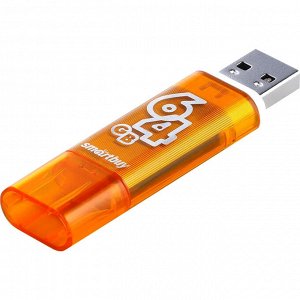 Polaris Накопитель Flash Smartbuy 64Gb Glossy series Orange (SB64GBGS-Or)