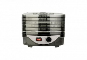 Сушилка для овощей CENTEK CT-1658, Черный, ОБЪЕМ 4 л, 270Вт, 5 поддонов, механическое управление