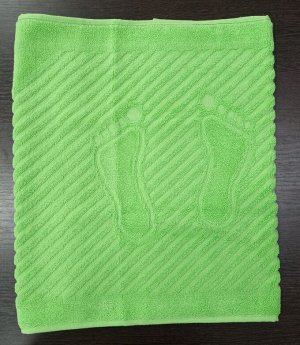Махровый коврик для ног цвет Зеленая вспышка 50*70 см