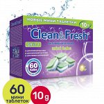 CLEAN&amp;FRESH Таблетки для ПММ 5в1 &quot;Clean &amp; Fresh&quot;  60шт (mini tabs)