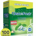 CLEAN&amp;FRESH Таблетки для ПММ 100шт Лимон