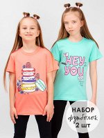 Футболка для девочки 2 шт арт.BK0002D-2