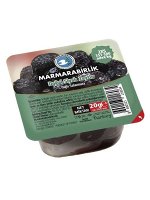 Оливки черные натуральные 2ХS (351-380), с косточкой, вакуум, 20гр