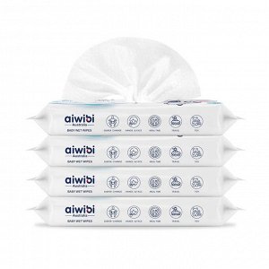 AIWIBI салфетки влаж. детские мягкая упаковка с клапаном нейтральный 60 шт.