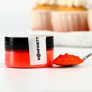 Краситель пищевой неоновый KONFINETTA, коралловый, 7 г.