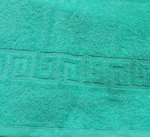 Мятное  махровое полотенце