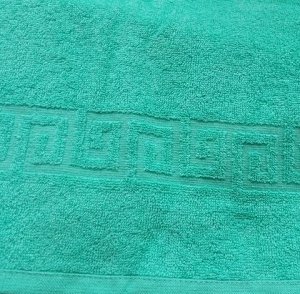 Мятное махровое полотенце