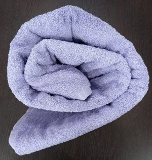 Махровое полотенце (простынь) 155*220 см хлопок цвет Лавандовый