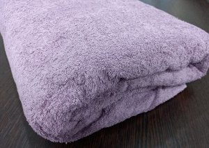 Махровое полотенце (простынь) 155*220 см хлопок цвет Сочно-лиловый