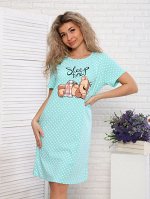 Туника женская Sleep-голубой (арт.м-417-2)