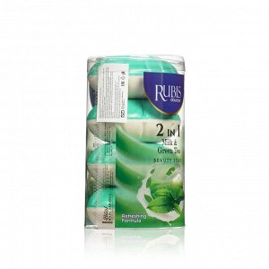 Rubis мыло туалетное Milk&amp;Green Tea (4x110г) 440г