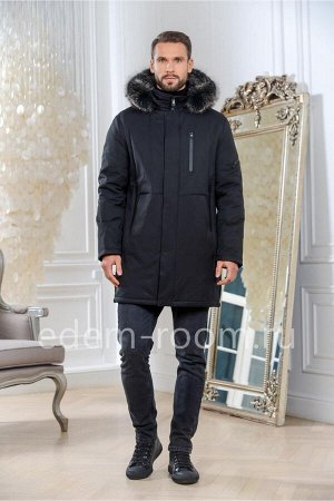 Удлинённая мужская куртка для зимы