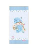 Полотенце махровое 70*140 Зайка с кубиками