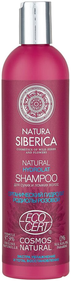 Натура Сиберика, Natura Siberica hydrolat шампунь для сухих и ломких волос 400мл