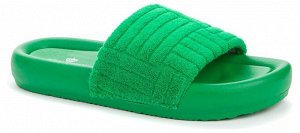 837979/01-05 зеленый текстиль женские туфли открытые (В-Л 2023)