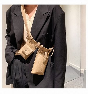 Многофункциональная поясная женская сумка, сумка- слинг, экокожа