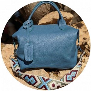 Сумка-шоппер AB.Z · Pelle · 21-13 (740) azul - (150)-6 (13)