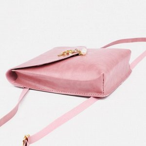 Мини-рюкзак из искусственной кожи на магните, цвет розовый