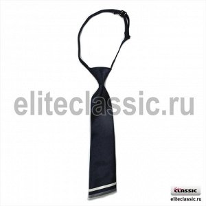 Галстук арт 24 (индиго д/д),1 шт / индиго. Регулируемый галстук цвета индиго, украшенный внизу полосками, длинной 29 см.
