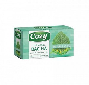 Чай чёрный со вкусом мяты ( 20 пак.* 2 гр.) Т.М. «COZY»