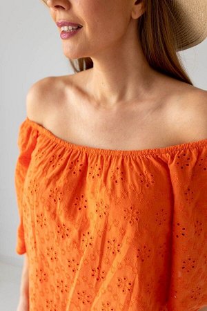 Платье А-344ш оранжевый